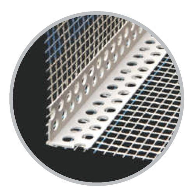 Lišta rohová so sieťkou PVC Vertex 100x100 2,5 m - Image 4